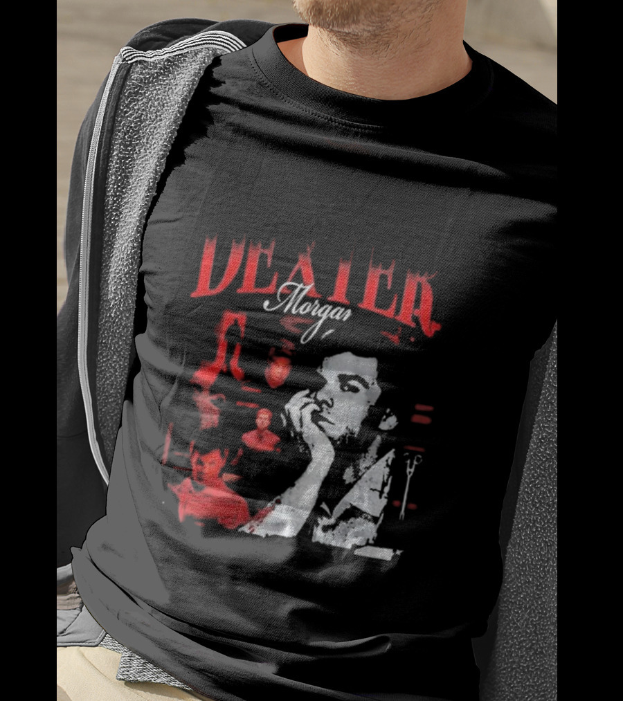 Dexter Morgan Heartthrob Iconic Red And Black T-Shirt