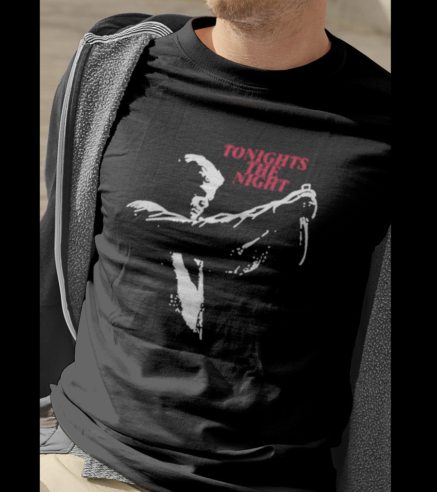 Selected Dexxter Tonight's The Night Bold Image T-Shirt