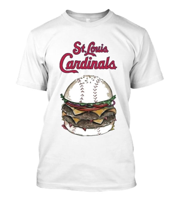 St. Louis Cardinals Baseball Burger T-Shirt