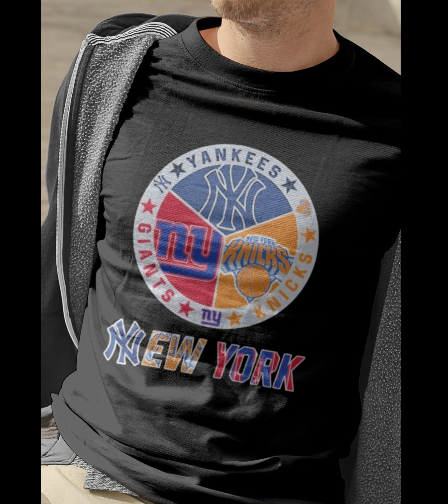 Yankees Giants Knicks New York Sports Teams T-Shirt