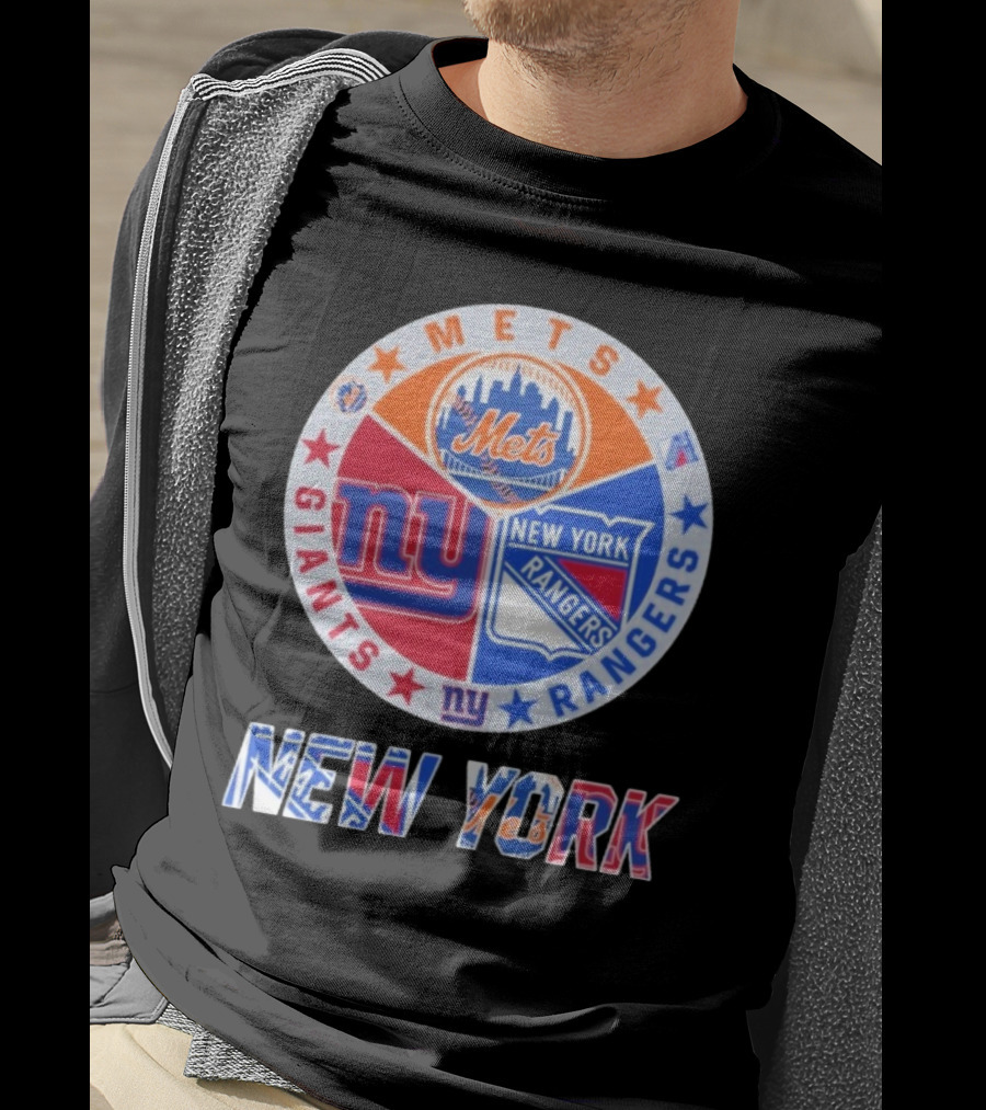 New York Mets Giants Rangers New York T-Shirt
