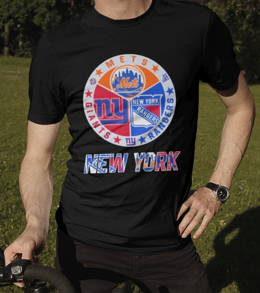 New York Mets Giants Rangers New York T-Shirt