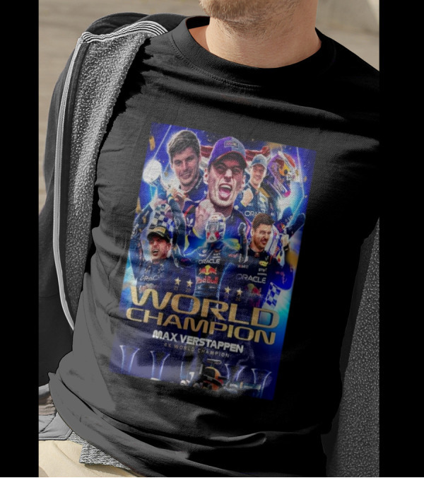 Max Verstappen World Champion 4x 2024 Racing T-Shirt