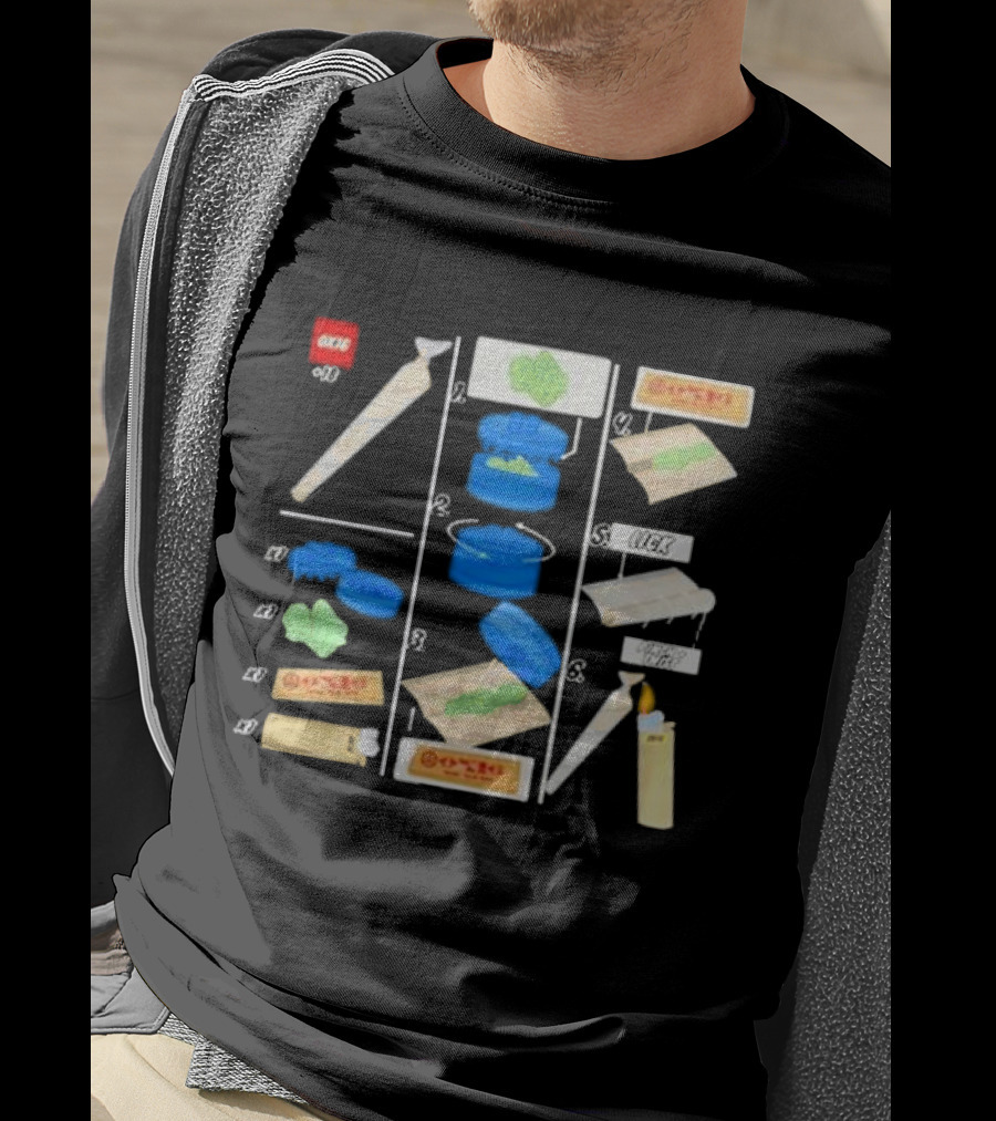 Ox16 Legolize Herb Grinder Rolling Instructions T-Shirt