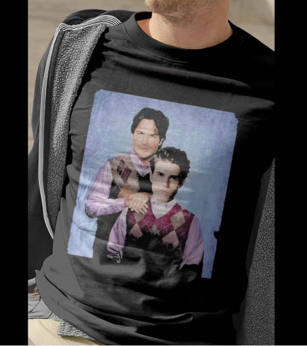 Paul Wesley Ian Somerhalder Step Brothers Parody Argyle Sweater Duo T-Shirt