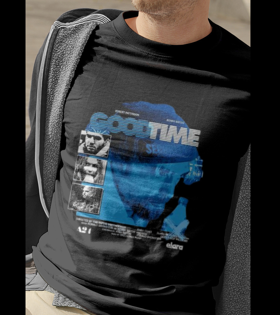 Robert Pattinson Benny Safdie Good Time A24 Elara Film T-Shirt