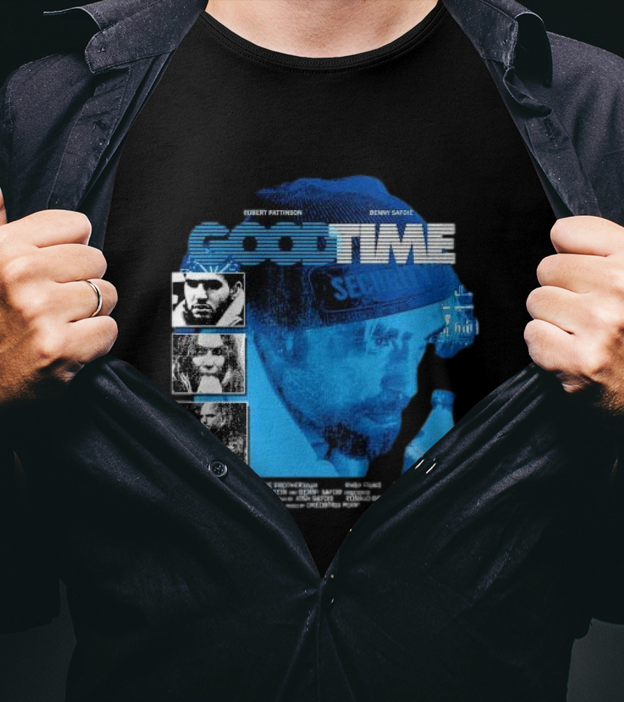 Robert Pattinson Benny Safdie Good Time A24 Elara Film T-Shirt