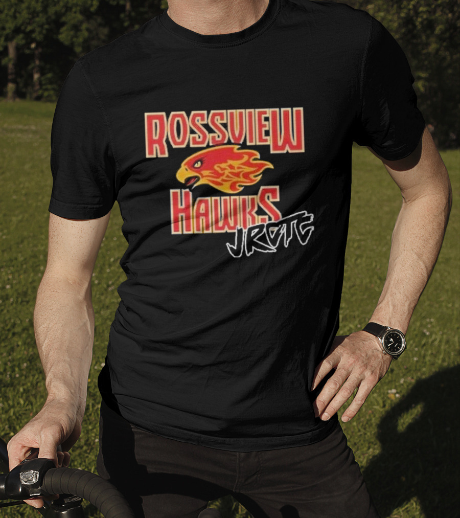 Rossview Hawks Flaming Hawk JROTC Cadet T-Shirt