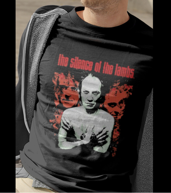 The Silence Of The Lambs Red Faces White Figure T-Shirt