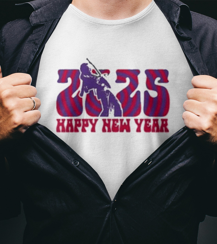 Jimi Hendrix 2025 Happy New Year T-Shirt