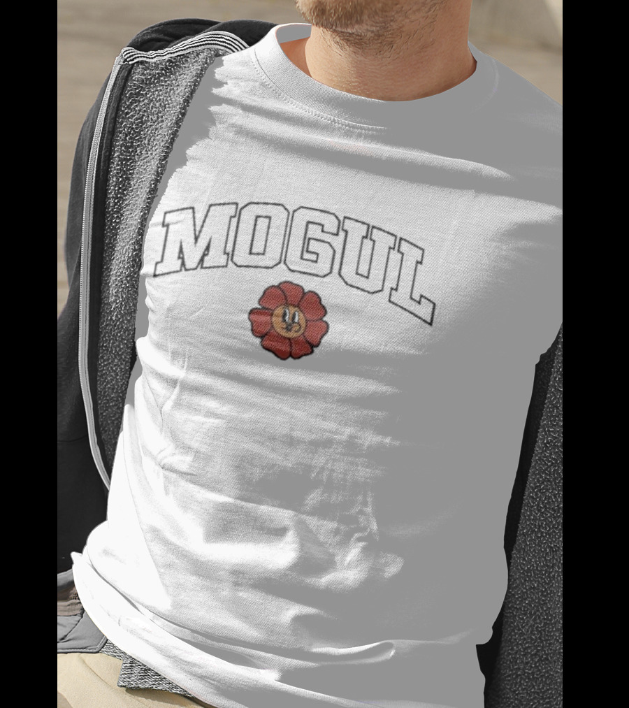 Mogul Cartoon Flower Emblem T-Shirt