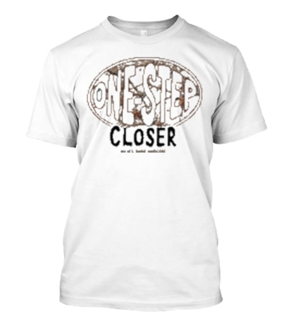 One Step Closer Oval Snow Camo T-Shirt