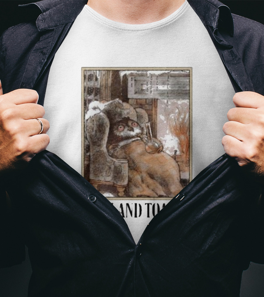 Warm And Toasted Owl Relaxing By The Fire T-Shirt