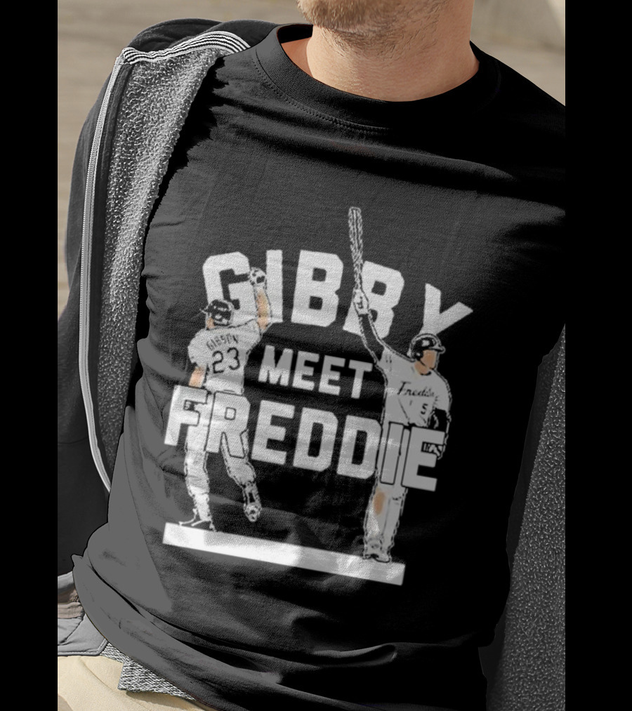 Gibby Meet Freddie Los Angeles Dodgers Baseball Moment T-Shirt