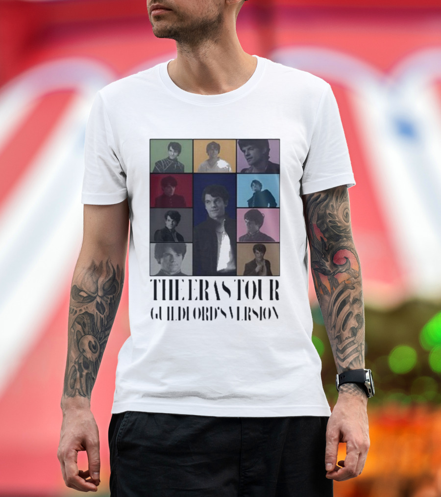 The Eras Tour Guildford’s Version Multicolor Portrait Collage T-Shirt