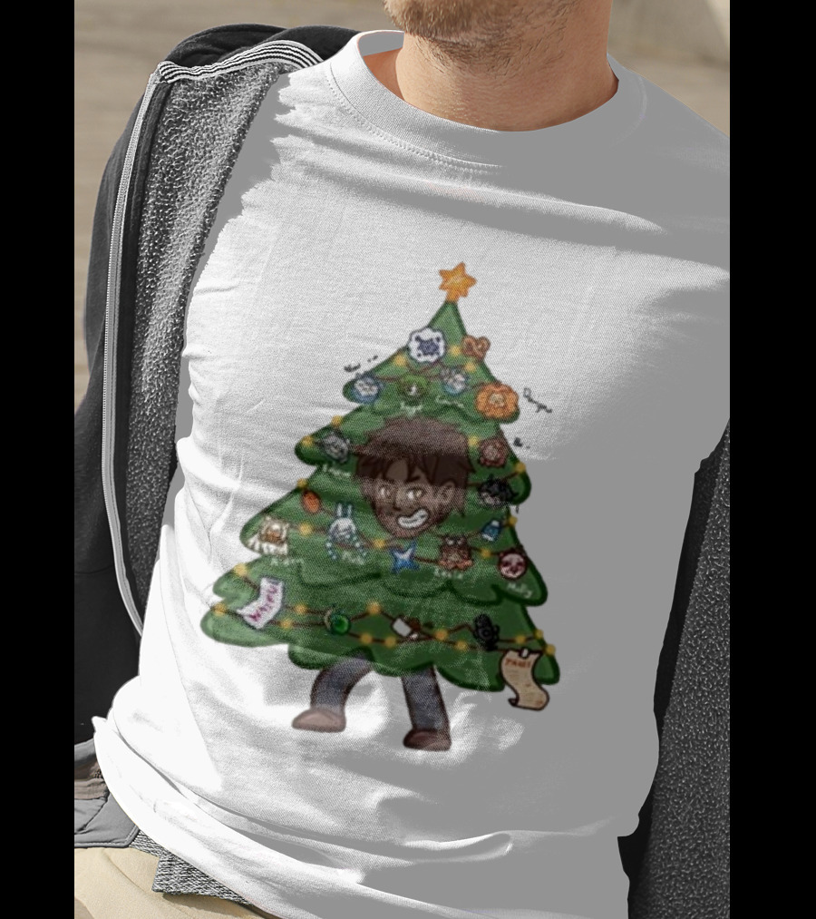 The Great Christmas Tree With Utc Audio Icons And Character Ornaments T-Shirt