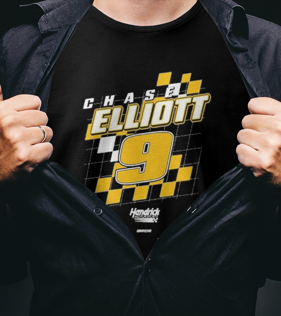 Chase Elliott #9 Hendrick Motorsports NASCAR Racing Graphics T-Shirt