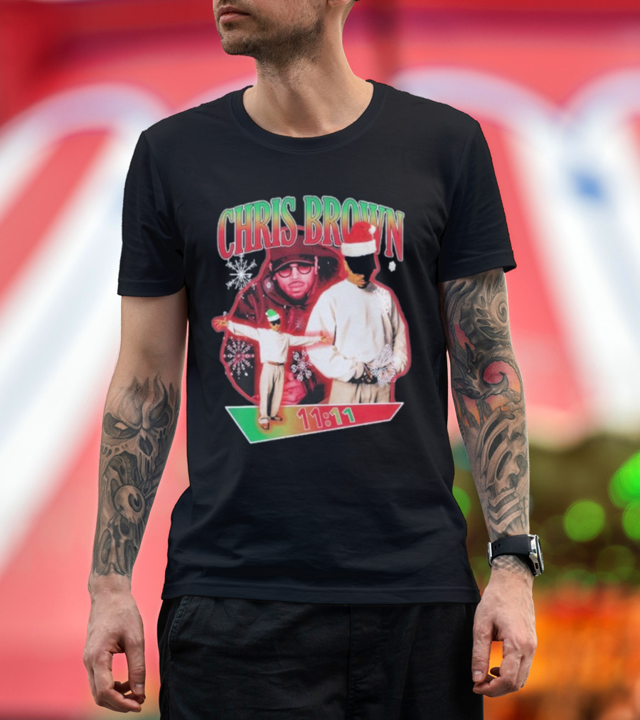 Chris Brown 11:11 Star Struck Christmas T-Shirt