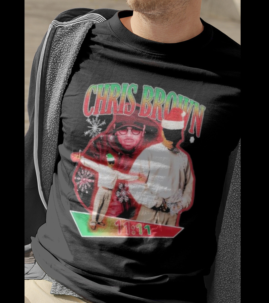 Chris Brown 11:11 Star Struck Christmas T-Shirt