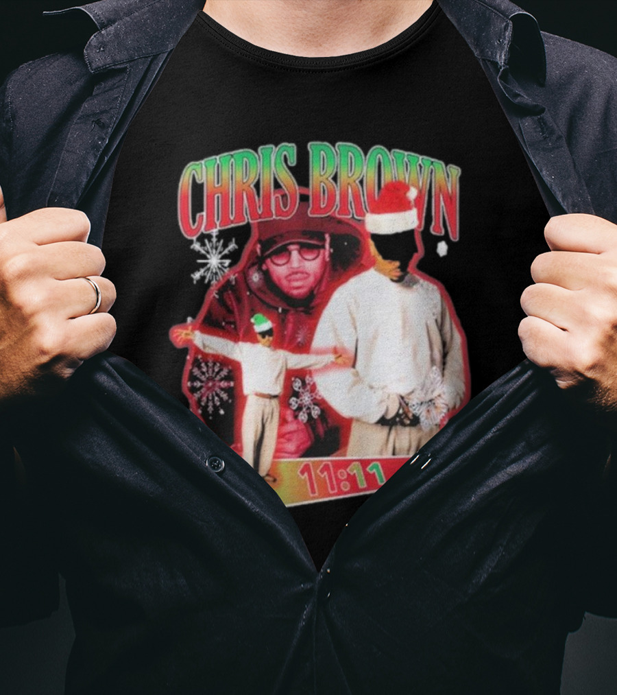 Chris Brown 11:11 Star Struck Christmas T-Shirt