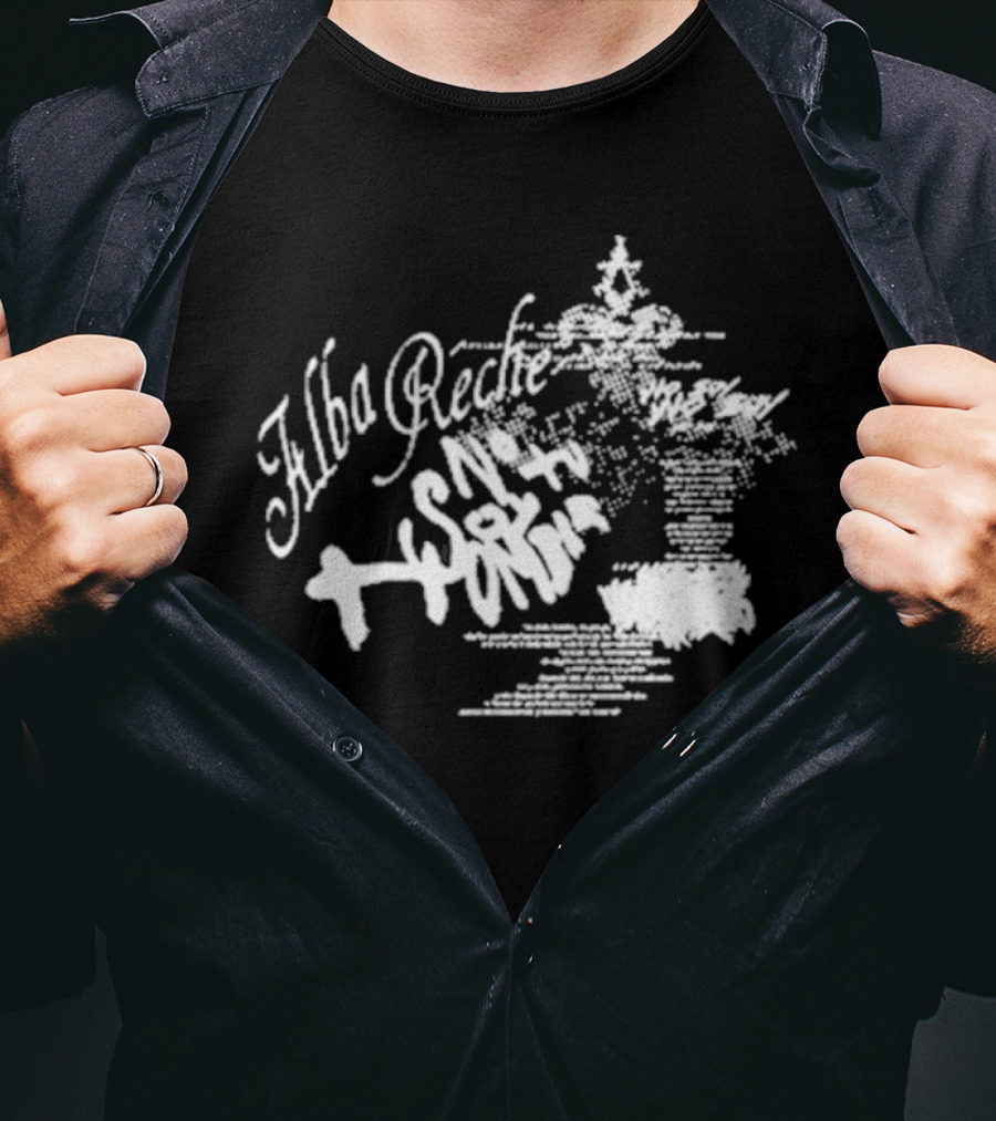 Alba Reche Nsth World Blurry Text T-Shirt