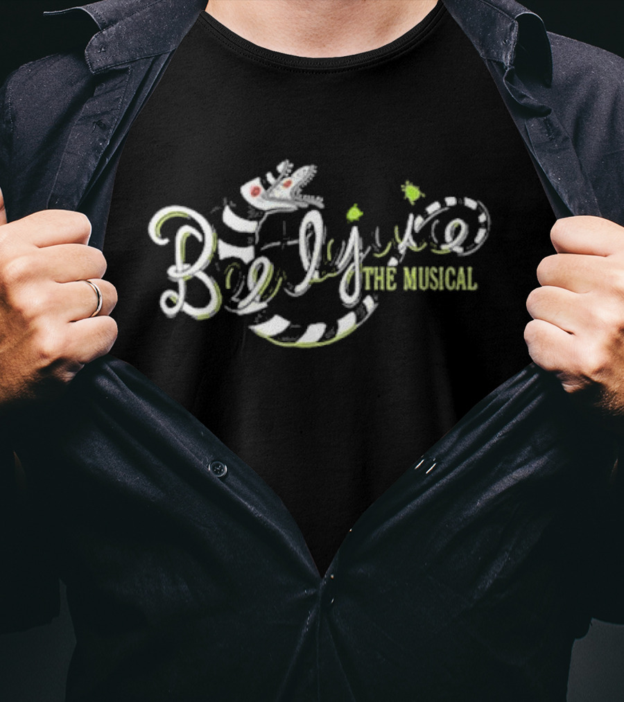 Beetlejuice The Musical Sandworm Text T-Shirt
