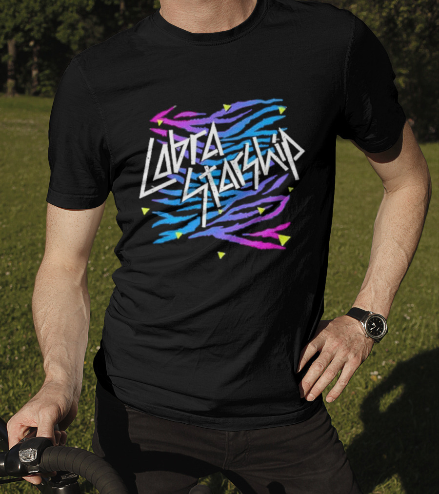 Cobra Starship Neon Zebra Print Tour T-Shirt