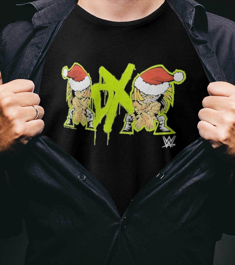 DX WWE Santa Hats Christmas T-Shirt