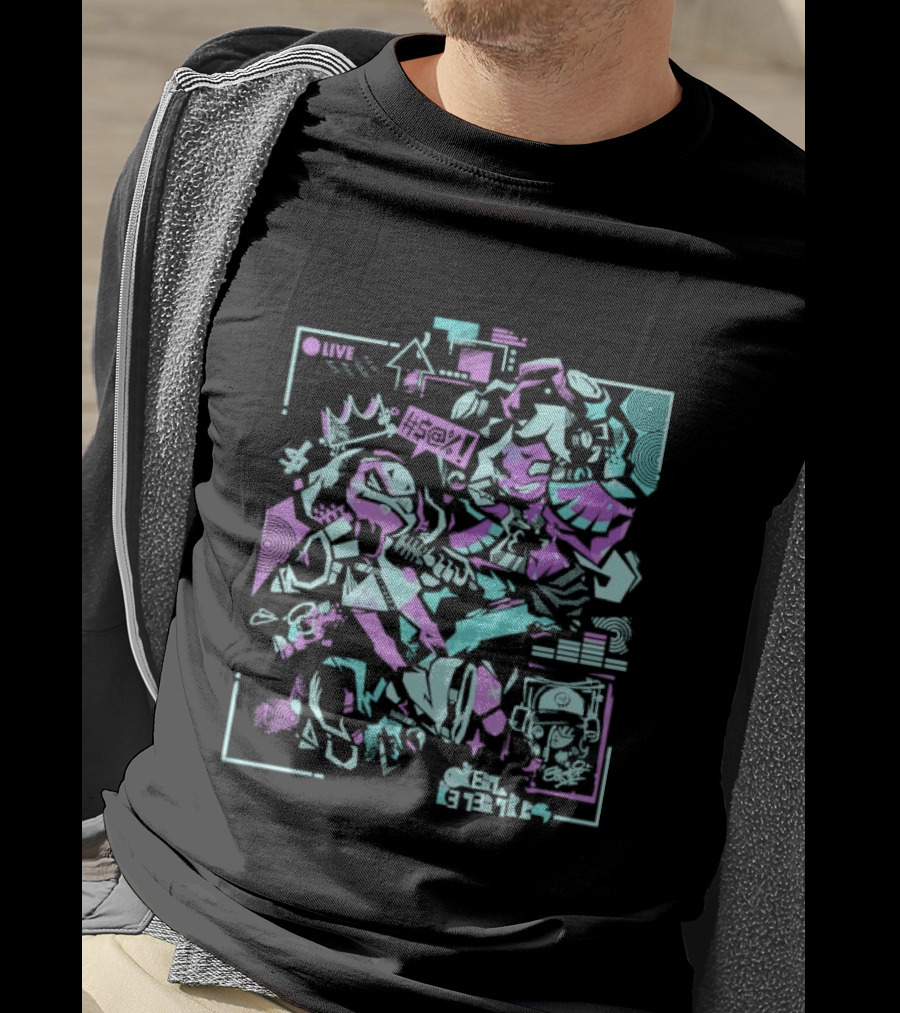 Splatoon Inspired Don't Get Cooked Gaming Art Brian Shepard T-Shirt