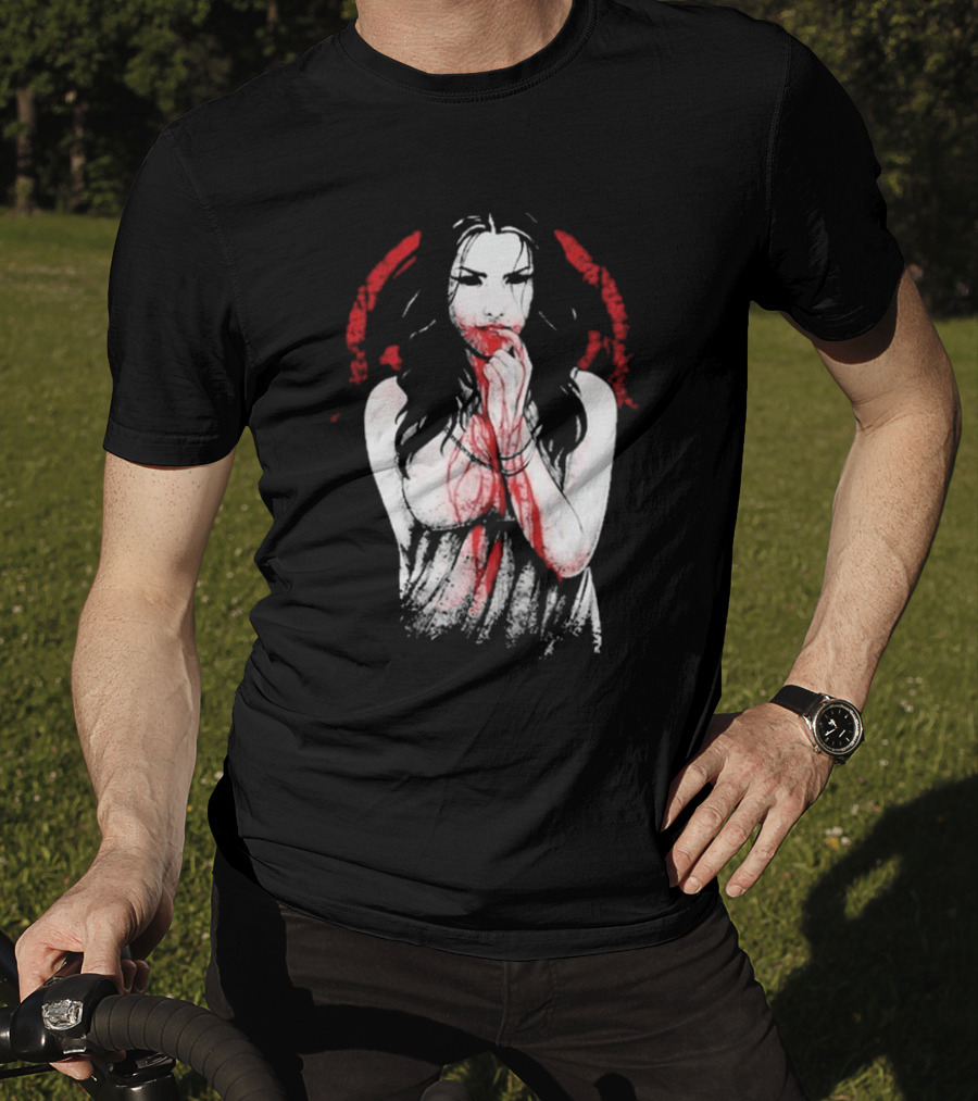 Electric Callboy Eat Me Alive Bloody Woman In Red And Black T-Shirt