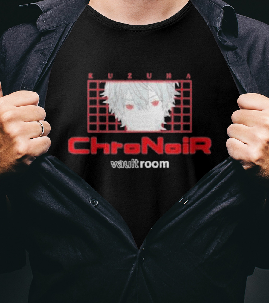 Kuzuha ChroNoiR Vaultroom Anime Character Grid T-Shirt