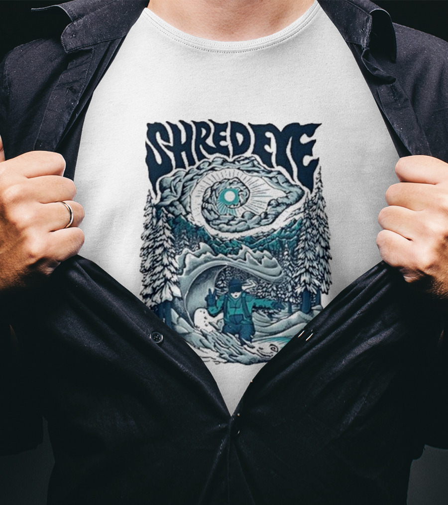 Shredeye Snow Surfer Forest Adventure T-Shirt