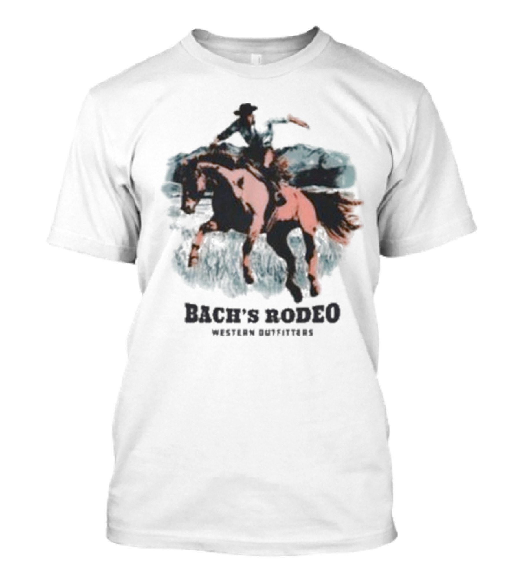 Bach’s Rodeo Western Outfitters Cowboy Horse Adventure T-Shirt