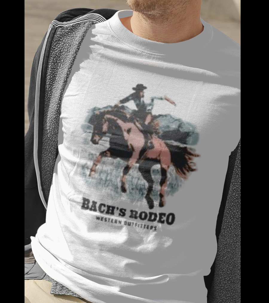 Bach’s Rodeo Western Outfitters Cowboy Horse Adventure T-Shirt