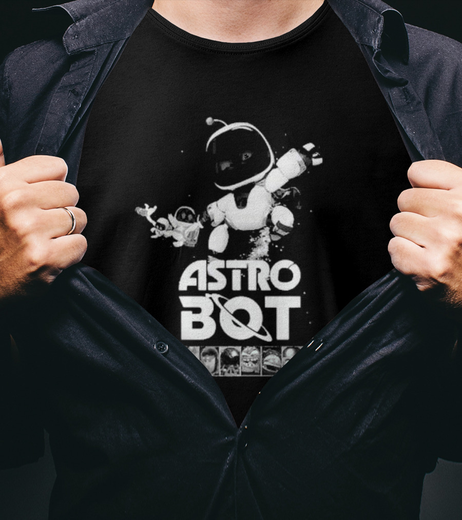 Astro Bot Prestige Adventure Galaxy Characters T-Shirt