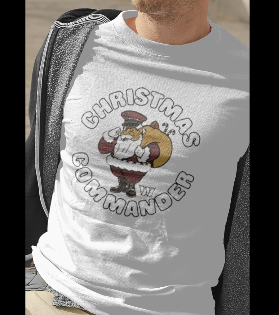 Christmas Commander Washington Commanders Santa T-Shirt