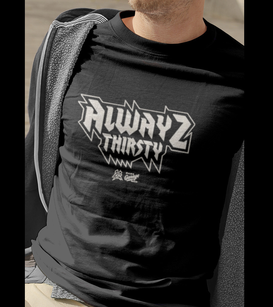 Alwayz Thirsty Classic Black George Angelopoulos T-Shirt