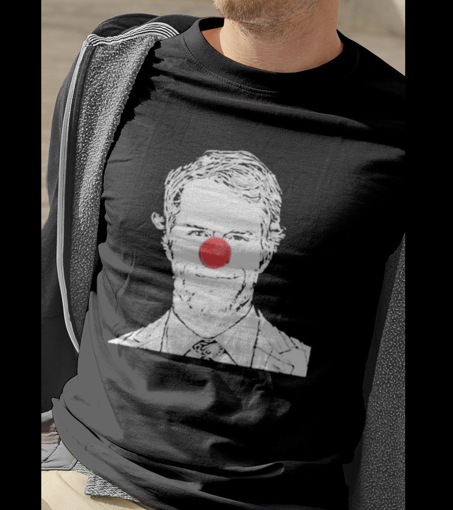 Bleed Philly Greg Olsen Clown Portrait With Red Nose T-Shirt