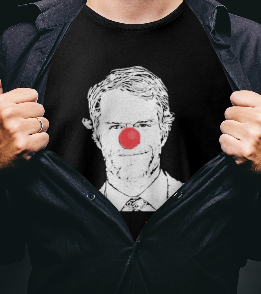 Bleed Philly Greg Olsen Clown Portrait With Red Nose T-Shirt