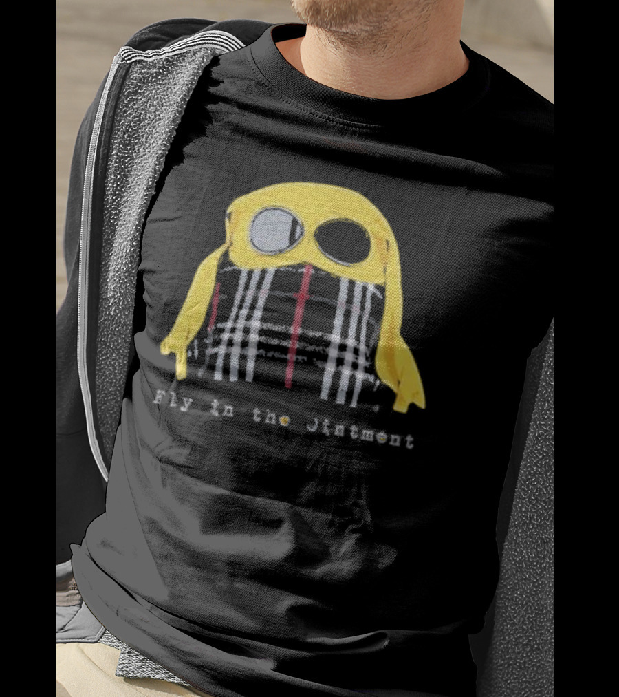 Fly In The Jintment Yellow Hat Plaid T-Shirt
