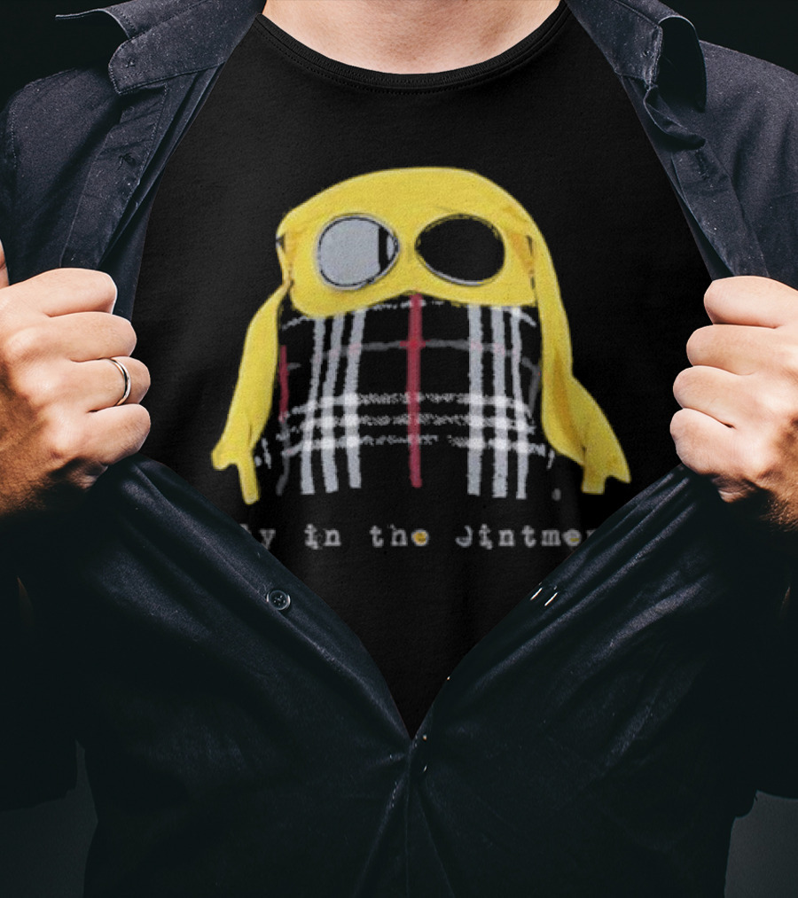 Fly In The Jintment Yellow Hat Plaid T-Shirt