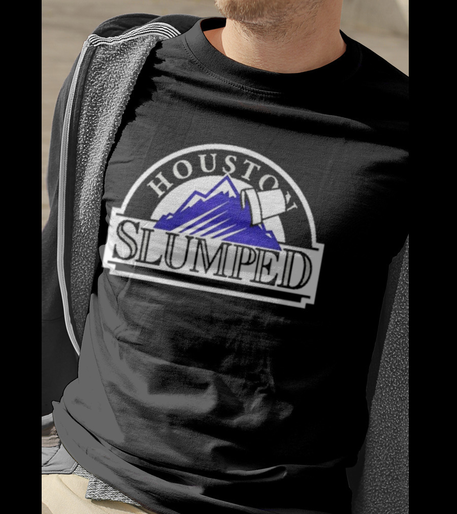 Houston Slumped Purple Mountain T-Shirt