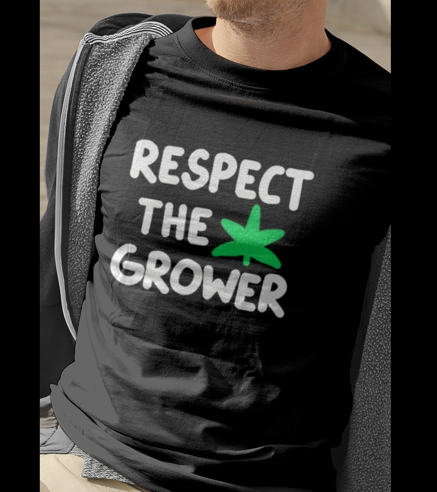 Respect The Grower Green Leaf T-Shirt