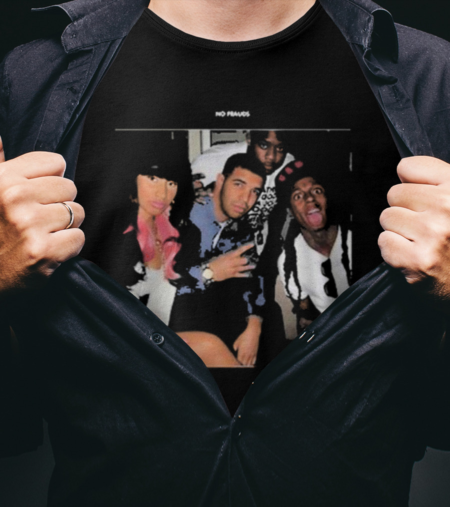 Maiya The Don No Frauds Young Money Crew Photo T-Shirt