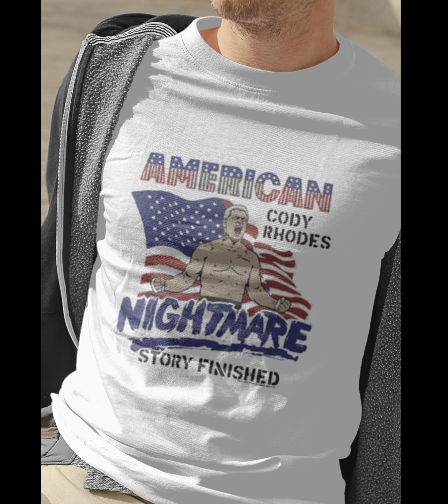 Cody Rhodes American Nightmare Story Finished USA Flag T-Shirt