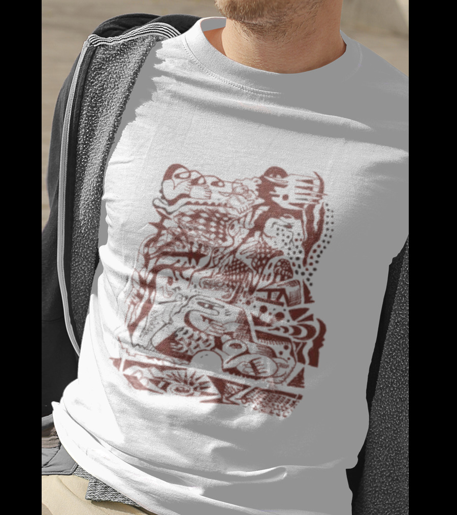 Efdot Studio Playground Abstract Doodle T-Shirt