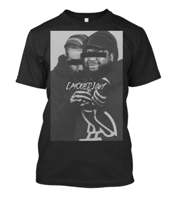 Packed Out The Drizzler Hugging Akademiks From Behind OVO Owl T-Shirt