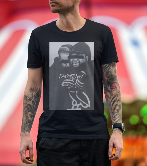 Packed Out The Drizzler Hugging Akademiks From Behind OVO Owl T-Shirt