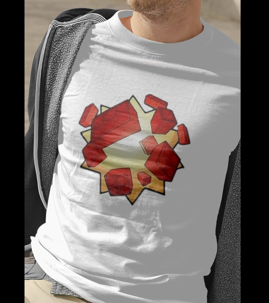Unusual Worldwide Bloxxer Exploding Red Brick T-Shirt