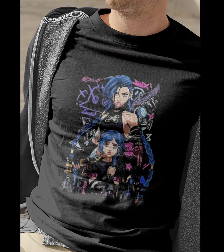 Jinx Arcane League Of Legends Roam Swagger T-Shirt